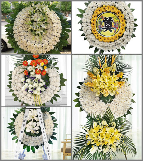 山东青岛平度市明村镇小召村花圈速递